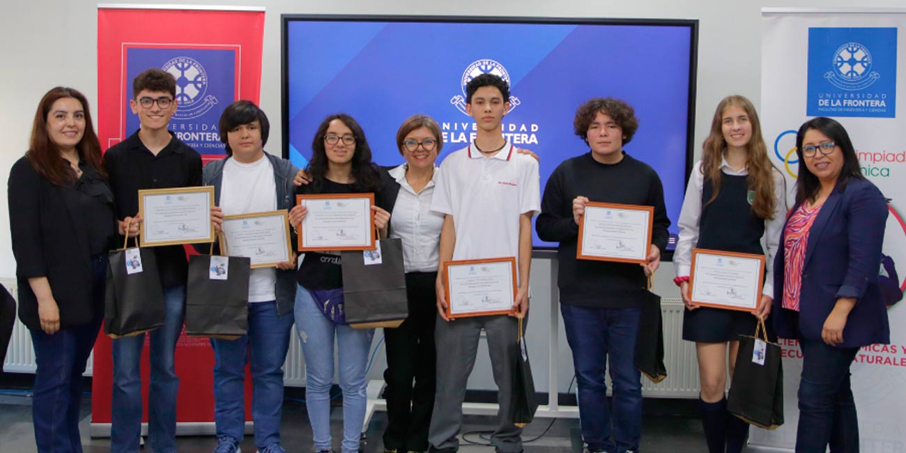 Estudiantes de enseñanza media son destacados en las Olimpiadas de Química UMCE – UFRO 2024