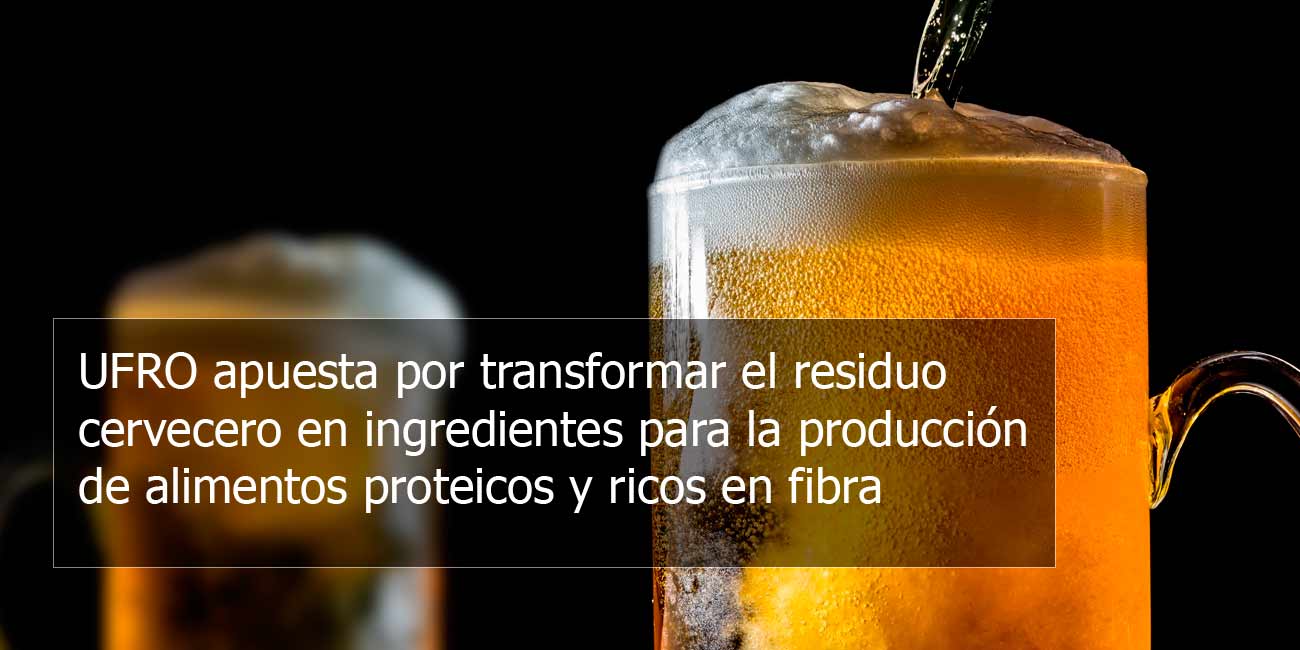 UFRO apuesta por transformar el residuo cervecero en ingredientes para la producción de alimentos proteicos y ricos en fibra 